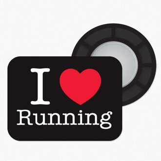 I Love Running zwart - ONE-SIZE