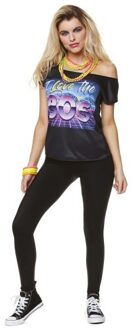 I Love the 80's T-shirt Dames Zwart