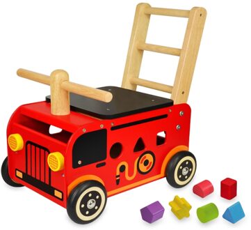 I'm Toy Loop/duwwagen Brandweer Rood