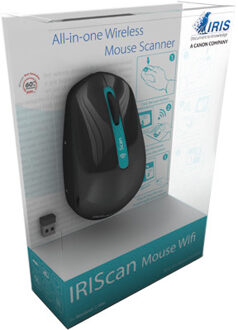 I.R.I.S. IRIScan Mouse Wifi Mouse scanner Zwart A3