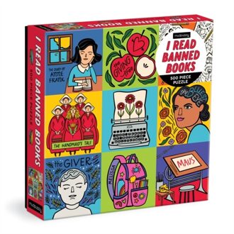 I Read Banned Books 500 Piece Family Puzzle -  Laura Korzon, Mudpuppy (ISBN: 9780735380288)