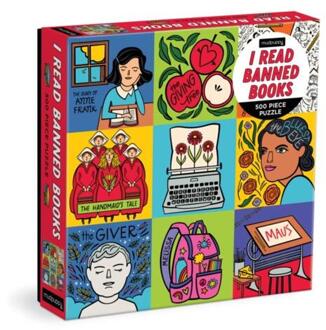 I Read Banned Books 500 Piece Family Puzzle -  Laura Korzon, Mudpuppy (ISBN: 9780735380288)