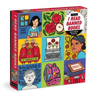 I Read Banned Books 500 Piece Family Puzzle - Laura Korzon