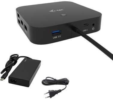 i-tec USB-C HDMI DP Docking Station with Power Delivery 65W + Universal Charger 77 W Dockingstation