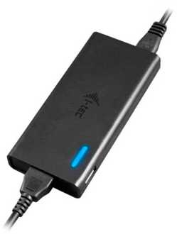 i-tec USB-C Smart Charger 65W + USB-A Port 12W Zwart