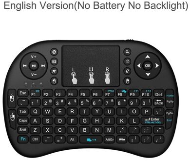 I8 Mini Wireless Keyboard 2.4Ghz Russische Engels Versie Air Mouse Met Touchpad Voor Laptop Android Tv Box Pc English Version