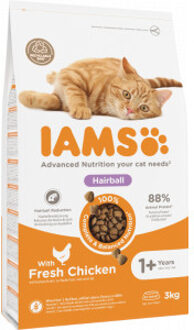 Iams Kat Adult Hairball Control Kip 10 kg