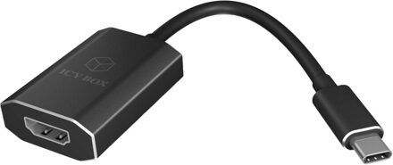 IB-AD534-C tussenstuk voor kabels USB C HDMI Zwart
