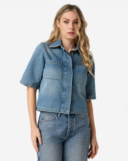 Ibana Blouse korte mouw 302620118 treabhar d - maat 38 Blauw