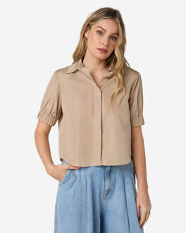 Ibana Blouse korte mouw 302620160 bonnie Beige - 38