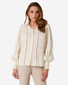 Ibana Blouse lange mouw 302610035 briley - maat 38 Beige