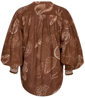 Ibana Blouse lange mouw 302620156 tinca shel Bruin - 38