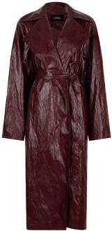 Ibana Oversized faux lakleren jas Chaim  bordeaux - 36,38,40,