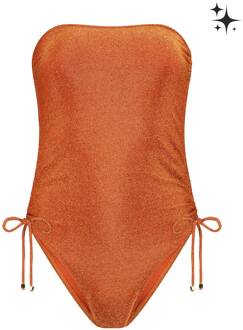 Ibana Strapless lurex badpak Alanne  bruin - 36,