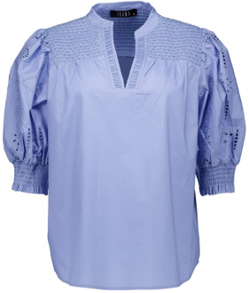 Ibana Tesja blouses blauw Ibana , Blue , Dames - 2Xl,Xl