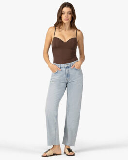 Ibana Top zonder mouw 300000028 eden - maat S Bruin