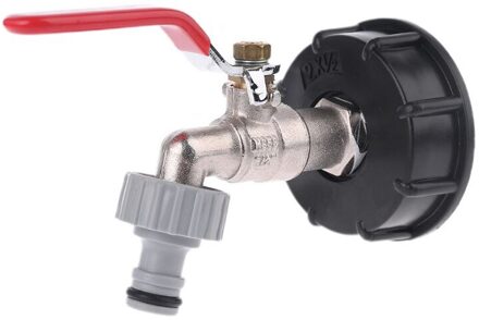 Ibc Tank Adapter Tank Afvoer Adapter S60X6 Om Messing Tuin Tap Met 1/2 "Slangfitting Olie Brandstof Water