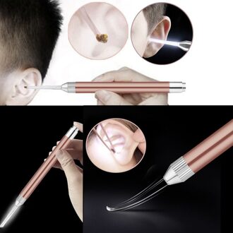 IBCCCNDC Roterende Smart Oor Cleaner LED Licht Earpick Oorsmeer Removal Zachte Voorkomen Oor-pick Schoon Gereedschap Oor Zorg kit