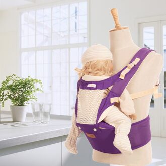 Ibelibaby Ergonomische Draagzak Kangoeroe Kind Hip Seat Tool Baby Houder Sling Wrap Rugzakken Reizen Activiteit Gear Violet