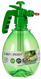 IBERGARDEN Kunststof drukspuit/plantensproeier groen 1,5 L - Drukspuiten