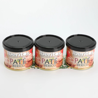IBERITOS-assorted pates Iberico - Pack 3 cans X 80 Gr Pate
