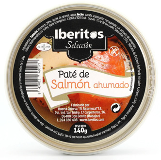 IBERITOS-canned Pate de Salmon Smoked 140g - SALMON