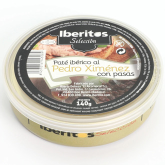 IBERITOS-canned Pate Iberico al Pedro Ximenez cans 140g - 140g PEDRO XIMENEZ