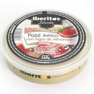 IBERITOS-canned Pate PATE Iberico with figs-140G with figs spreadable