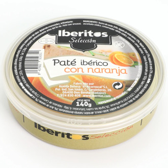 IBERITOS-canned Pate PATE Iberico with orange-140G with oranges