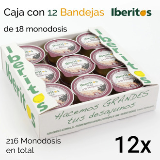 IBERITOS-Cash Box 12 trays Pate a Pepper monodose 18x23g each tray-Cash Box 12 trays 18x23g Pepper