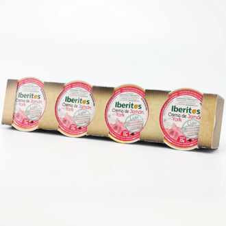 IBERITOS-Cash Box 16 PACKs's soup cream Ham York Light with 4x23g-YORK LIGHT - 16x4 = 64 monodose