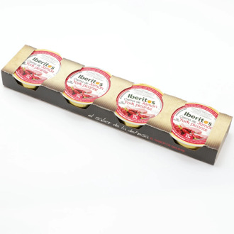 IBERITOS-Cash Box 16 Packs's soup cream Ham York spicy with 4x23g-YORK spicy