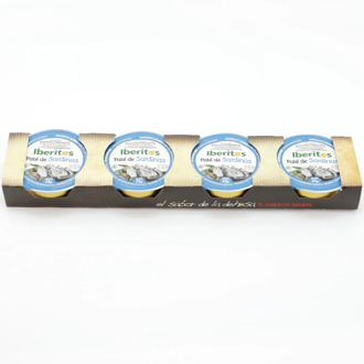IBERITOS - Pack 4unds Pate de sardine in pod 23g-sardine