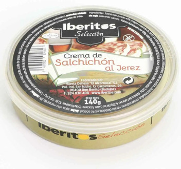IBERITOS-Sherry Salchicho's soup cream tin cans 140g - 140g SALCHICHON AL Sherry