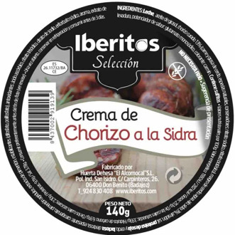 IBERITOS-tray 10 set cream sausage machine a Cyder cans 140g-tray 10x140g sausage to cider