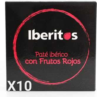 IBERITOS-tray 10x140g PATE with fruits RED folding carton