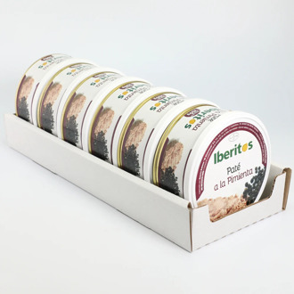 IBERITOS-tray 6x250g Pate a pepper