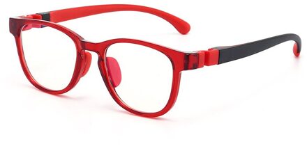 Iboode TR90 Vlakke Spiegel Glazen Frame Kids Jongens Anti Blauw Licht Bril Transparant Grijs Roze Siliconen Neus Pads Goggle Meisjes C6