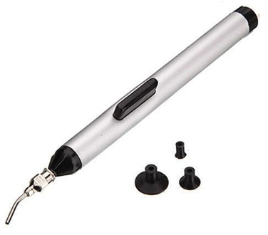 IC SMD Solder Desoldering Vacuum Pipette Sucker Pump Sucker SMT IC Patch Tweezers Pickup Remover Tool with 3 Suction Headers