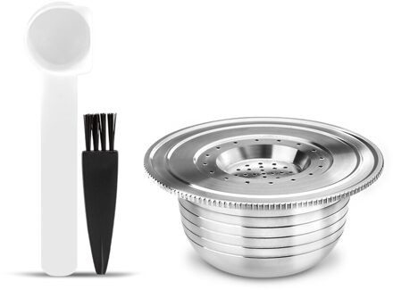 Icafilas Rvs Reusalbe Koffie Cpaule Pakking & Filter Espresso Voor Bialetti Opera Macchina Coffeeware Capsulas Licht Geel