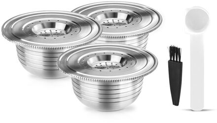 Icafilas Rvs Reusalbe Koffie Cpaule Pakking & Filter Espresso Voor Bialetti Opera Macchina Coffeeware Capsulas Licht Groen