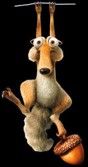 Ice Age Scrat Women's Cropped Hoodie - Black - XS - Zwart