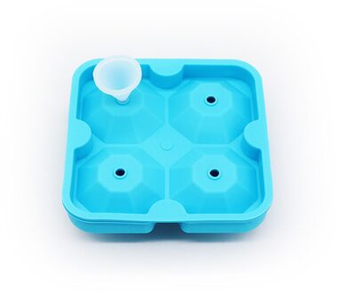 Ice Cube Maker Siliconen Mal Diamond Shape Siliconen Mallen Ijsbakje Persoonlijkheid Whisky Ice Box Bar Siliconen Mallen Voor hars Blauw