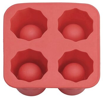 Ice Cube Tray Mold Maakt Shot Bril Ice Mold Novelty Ice Tray Zomer Drinken Shot Ice Tool Glas Mold rood
