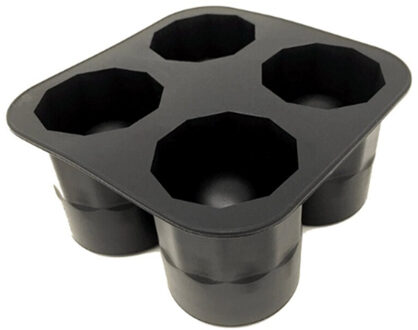Ice Cube Tray Mold Maakt Shot Bril Ice Mold Novelty Ice Tray Zomer Drinken Shot Ice Tool Glas Mold zwart