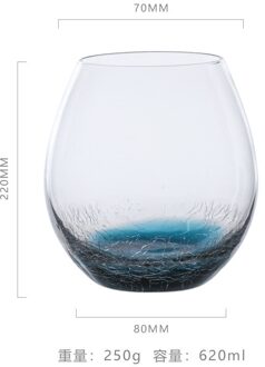 Ice Gebarsten Gebrandschilderd Glas Warm Water Glas Transparant Creatieve Drank Glas Home Melk Glas Sap Glas Rode Wijn Glas