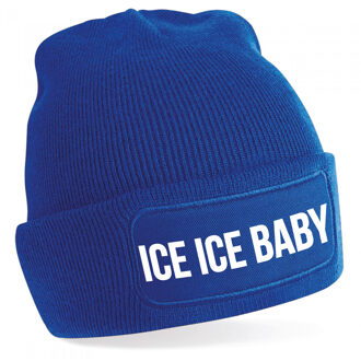 Ice ice baby muts unisex one size - blauw One size