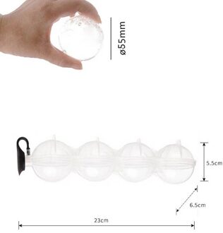 Ice Maker 4 Gaten Mold Food Grade Zachte Mold Sphere Siliconen Milieuvriendelijke Handige Keuken Tool Voor Whiskey Cocktail bar 01