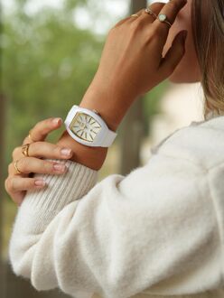 Ice-Watch Ice Watch Ice Boliday - Dome - Wit Gouden Dameshorloge 024034