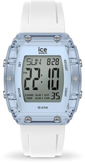 Ice-Watch Ice Watch Ice Digit Boliday - White - Clear Blue Unisex Horloge Wit 024567
